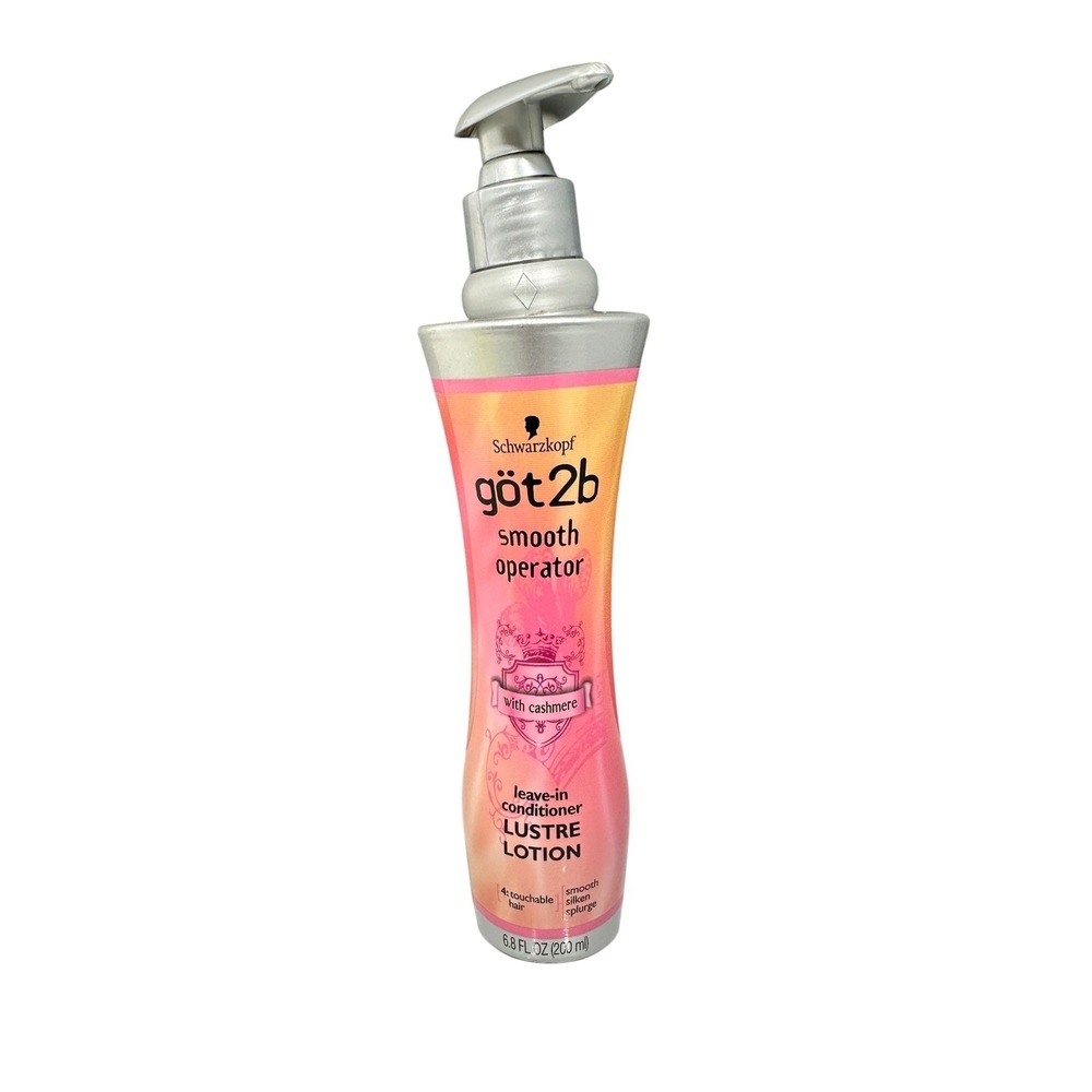 Schwarzkopf Got2b Smooth Operator Cashmere Lustre Lotion 6.8oz Discontinued